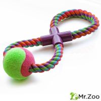 Triol (Триол) "Веревка-восьмёрка, мяч" игрушка для собак 295 мм
