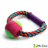 Triol (Триол) "Верёвка-кольцо с ручкой, мяч" игрушка для собак d65/165 мм