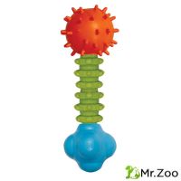 Triol (Триол) "Гантель креативная с колокольчиком" игрушка для собак из цельнолитой резины, 160 мм