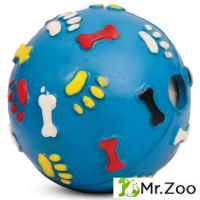 Triol (Триол) "Мяч с лапками и косточками со звуком" игрушка для собак из цельнолитой резины