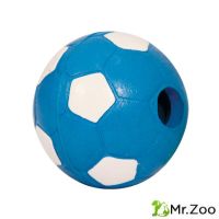 Triol (Триол) "Мяч футбольный с колокольчиком" игрушка для собак из цельнолитой резины, d65 мм