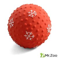 Triol (Триол) "Мячик-снежинка" игрушка для собак из латекса, d75 мм