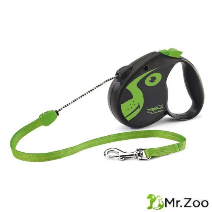 Triol Flexi (Триол Флекси) Colour Dog Поводок-рулетка для собак, зеленый, трос
