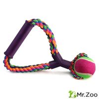 Triol (Триол) "Верёвка с ручкой, мяч" игрушка для собак d65/250 мм