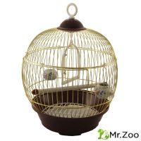 Triol (Триол) 23В-G-K Клетка для птиц круглая, золото, 365*230 мм