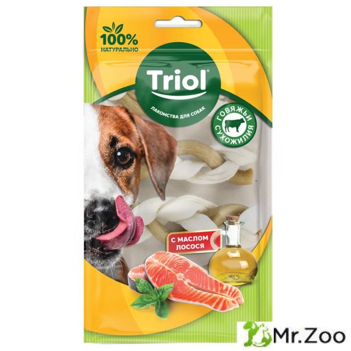 Triol (Триол) Косичка из жил для собак с маслом лосося