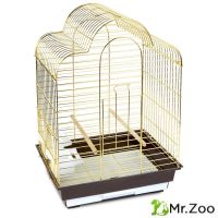 Клетка для птиц Triol 6113G, золотой/коричневый, 46.5х36х65 см