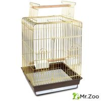 Клетка для птиц Triol 1038AG, золотой/коричневый, 47.5х47.5х86 см