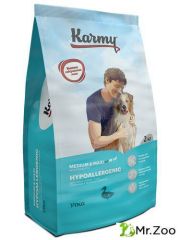 Корм для собак средних и крупных пород Karmy Hypoallergenic Medium & Maxi, гипоаллергенный, утка