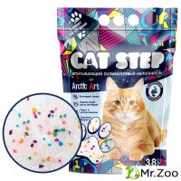 Наполнитель для кошек впитывающий, силикагелевый Cat Step Arctic Art, 3,8 л
