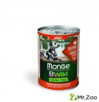 Monge (Монже) Dog BWild Grain Free All Breeds Adult беззерновые консервы для собак пород 400 гр 