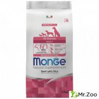 Monge (Монже) Dog Monoprotein All Breeds Beef and Rice корм для собак всех пород говядина с рисом