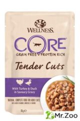 Паучи для кошек Wellness Core Tender Cuts 85 гр