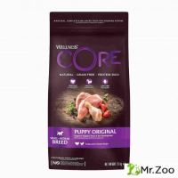 Беззерновой корм для щенков мелких и средних пород Wellness Core Puppy Small & Medium, индейка с курицей
