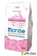 Monge (Монже) Dog Speciality корм для собак всех пород свинина с рисом и картофелем