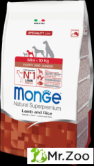 Monge (Монже) Dog Speciality Mini корм для щенков мелких пород ягненок с рисом и картофелем