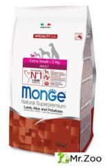 Monge (Монже) Dog Speciality Extra Small корм для взрослых собак миниатюрных пород ягненок с рисом и картофелем