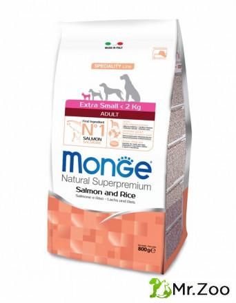 Monge (Монже) Dog Speciality Extra Small корм для взрослых собак миниатюрных пород лосось с рисом