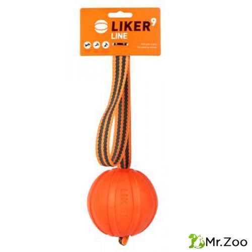 Liker (Лайкер) 6288 Лайн Мячик на шнуре 9 см, оранжевый
