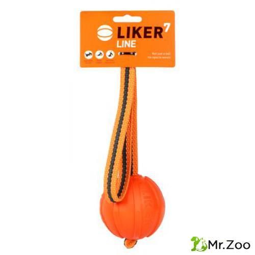Liker (Лайкер) 6287 Лайн Мячик на шнуре 7 см, оранжевый