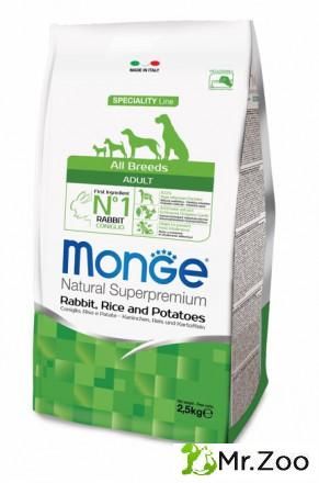 Monge (Монже) Dog Speciality корм для собак всех пород кролик с рисом и картофелем