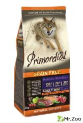Primordial (Примордиал) корм для собак мелких пород беззерновой форель, утка 2 кг