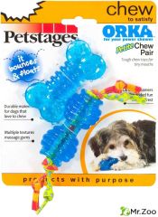 Petstages набор из двух игрушек для собак мелких пород "ОРКА косточка+гантеля" ультра-мини