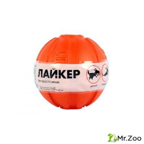 Liker (Лайкер) 6294 Мячик для собак, диаметр 7 см, оранжевый