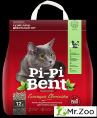Pi-Pi-Bent (Пи-Пи-Бент) Сенсация свежести наполнитель для кошек комкующийся с ароматом свежих трав и цветов