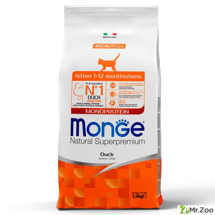Корм для котят Monge Cat Monoprotein, с уткой