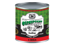 ZooRing корм консервированный для собак Сочные кусочки мяса в желе «Фермерские» 4 мяса