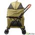 Коляска прогулочная Mr.Kranch для собак и кошек двойная максимальная нагрузка 10 кг+10 кг оливковая