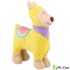 Игрушка Mr.Kranch для собак Лама плюшевая с пищалкой 20 см желтая