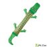 Игрушка Mr.Kranch для собак из пожарного шланга Крокодил с пищалкой 65 см зеленая