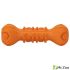 Игрушка Mr.Kranch для собак Гантель дентальная и пищалкой 22 см оранжевая с ароматом бекона