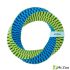 Игрушка Mr.Kranch для собак Плетеное кольцо-спираль диаметр 19 см зеленое