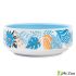 Миска Mr.Kranch для собак и кошек из фарфора Тропики 350мл голубая