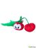 Petstages игрушка для кошек Dental "Вишни" с кошачьей мятой, 7 см