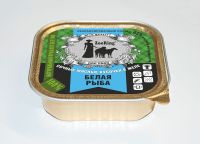 ZooRing консервы для собак кусочки в желе Белая рыба