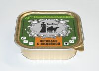 ZooRing консервы для собак паштет Фрикасе с индейкой