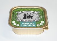 ZooRing консервы для собак паштет Фрикасе с лососем