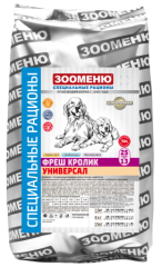 ЗООМЕНЮ-ОРГАНИК Корм для собак СР ФРЕШ "УНИВЕРСАЛ" (Кролик)
